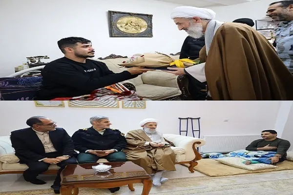 دیدار نماینده ولی فقیه در مازندران از جانبازان اغتشاشات اخیر ساری