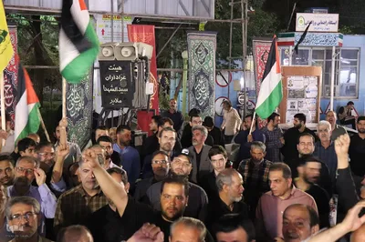 تجمع مردم انقلابی ملایر در محکومیت جنایت رژیم خبیث صهیونیستی‎