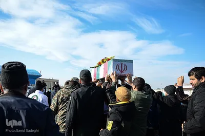 ورود پیکر مطهر سه شهید گمنام به تبریز‎‎