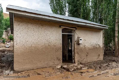 خسارات سیل در روستای ناریان طالقان
