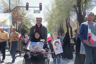 حماسه‌سازی مردم چهارمحال و بختیاری در روز قدس‎
