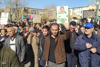تشییع باشکوه شهید مدافع امنیت در ملایر‎