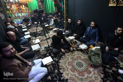 محفل با شکوه انس با قرآن‌کریم در تکیه‌گاه لثارات الحسین (ع) خانی‌آباد نو