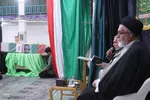 وداع اهالی مسجد الزهراء(س) شیراز با طلبه شهید امنیت