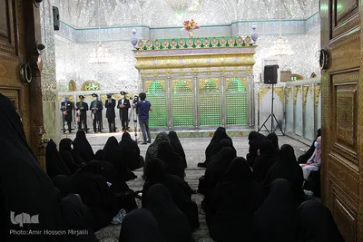 غبار روبی امامزاده جعفر (ع) یزد به مناسبت میلاد حضرت زینب کبری (س)‎‎