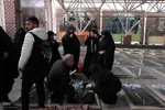 عطرافشانی و غبارروبی مزار شهدای وادی رحمت تبریز