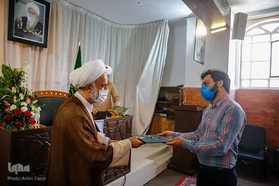 مراسم تجلیل از خبرنگاران توسط حوزه علمیه منصوریه