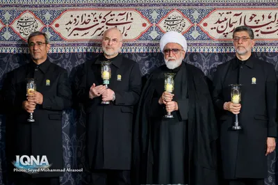 آیین خطبه‌خوانی شب شهادت امام رضا(ع) در حرم مطهر رضوی