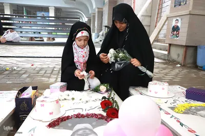 آیین بزرگداشت روز دختر در گلزار شهدا وادی رحمت