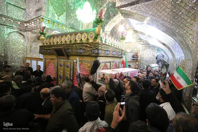 آیین وداع و تشییع پیکرهای مطهر ۱۱ شهید جنگ رمضان در شیراز