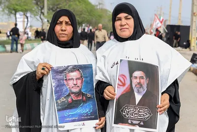 تشییع دریابان پاسدار شهید علیرضا تنگسیری در آبادان