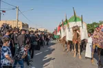 آئین نمادین ورود قافله امام حسین(ع) به دشت کربلا