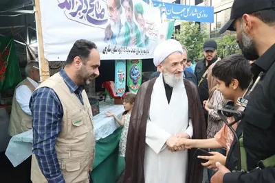 بازدید آیت الله محمدی لائینی از  «مهمانی بزرگ حماسی غدیر ساری»