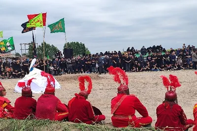 شبیه خوانی روستاب اقبلاغ اقاجان خان