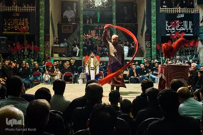 مراسم تعزیه خوانی در حسینیه اعظم برغان / البرز