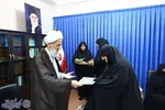نشست فعالان فرهنگی بنیاد عفاف و حجاب دفتر نماینده ولی فقیه در مازندران با آیت الله محمد باقر  محمدی لائینی  در ساری