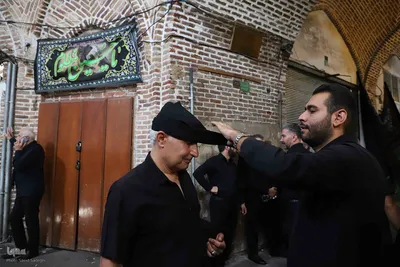 عزاداری اربعین حسینی در بزرگترین بازار مسقف جهان