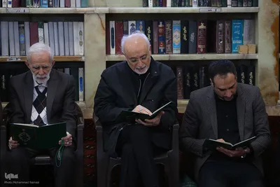 مراسم ترحیم مرحوم یعقوب منصوری پدر کریم منصوری قاری ممتاز و بین المللی کشور
