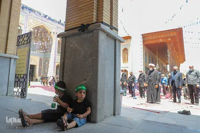 مراسم عزاداری عاشورای حسینی در حرم مطهر حضرت شاهچراغ(ع)