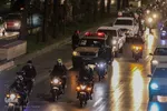 استقبال از پیکر مطهر شهید مدافع حرم در رزمایش اقتدار و امنیت شیراز