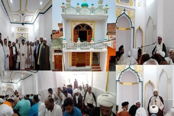 موضع بڑاگاؤں ضلع جونپورمیں مسجد کا افتتاح