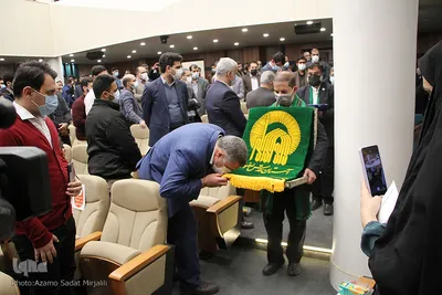مراسم بزرگداشت شهید امیر حسین قربانی از شهدای یزدی سانحه سقوط هواپیمای اوکراینی‎‎