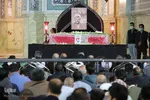 وداع با پیکر روحانی شهید اصلانی در حرم مطهر رضوی
