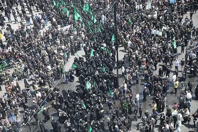 عزاداری عاشورا در چهارراه گلوبندک