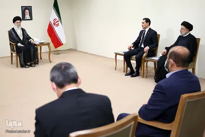دیدار سردار بردی محمداف، رئیس‌جمهور ترکمنستان با حضرت آیت‌الله خامنه‌ای، رهبر انقلاب اسلامی