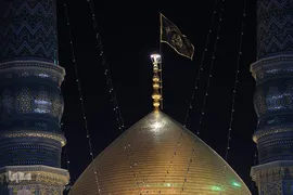 حال و هوای حرم کریمه اهل بیت(ع) در شب شهادت پدر بزرگوارشان