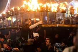 آئین مشعل گردانی عزاداران حسینی در دولت آباد تهران