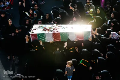 تشییع پیکر دو شهید گمنام در روز شهادت امام جواد (ع)