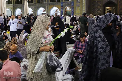 حرم مطهر رضوی در شب عید غدیرخم