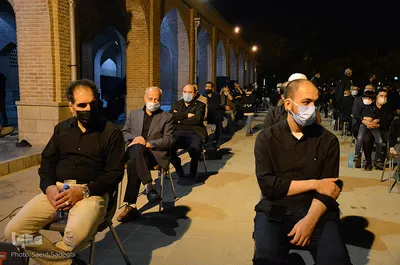 عزداری شب هشتم ماه محرم در مسجد کبود‎‎