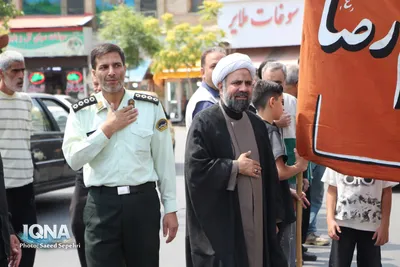 دسته عزاداری روز شهادت امام رضا(ع) در ملایر