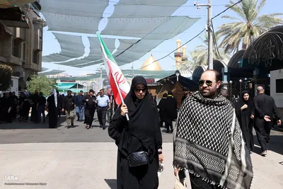 تشییع پیکر مطهر رهبر شهید در کربلا