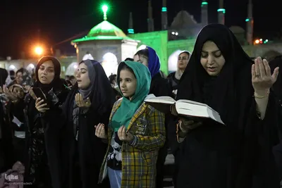 مراسم احیای شب بیست‌وسوم رمضان در قزوین‎