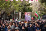 مراسم تشییع پیکر ۶ شهید جنگ رمضان در اصفهان