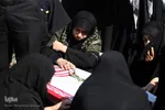 مراسم استقبال از پیکرهای 44 شهید تازه تفحص شده دوران دفاع مقدس در مرز بین المللی شلمچه برگزار شد