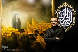  حسن روح الامین، نقاش آیینی در مراسم رونمایی از اثر جدید خود «لشگر فاطمیون» 
