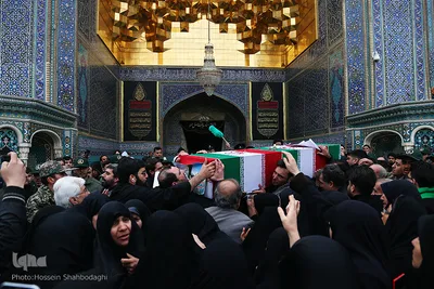 تشییع پیکرهای 6تن از شهدای سانحه سقوط هواپیمای اوکراینی