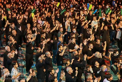 عزاداری شب ششم محرم حسینیه اعظم زنجان‎‎