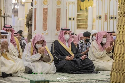 Regengebet in Al-Haram-Moschee