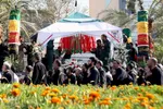 پیکر مطهر شهید مدافع حرم «عباس آسمیه» در کرج