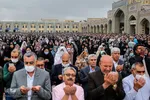 اقامه نماز عید فطر در حرم مطهر رضوی‎

