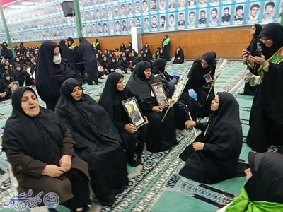 آیین شب وداع با پیکر پاک شهدا ی شهرستان نکا