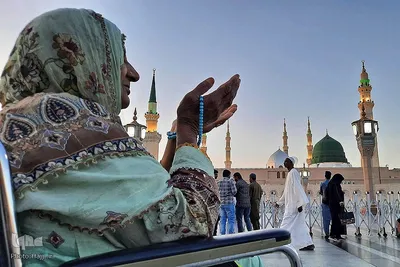 زائران بین‎المللی مدینه پیش از اعزام به مکه
