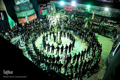 مراسم عزاداری و سینه زنی بوشهری در مسجد امام سجاد (ع) اهواز