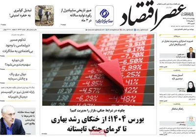 صفحه نخست روزنامه‌های چهار‌شنبه ۱۱ تیر ۱۴۰۴