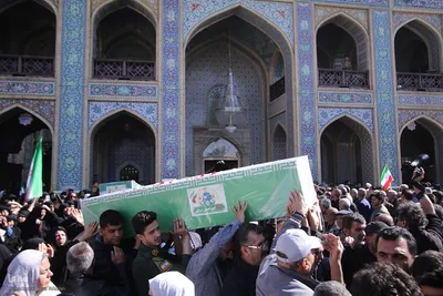 آیین وداع و تشییع پیکرهای مطهر ۱۱ شهید جنگ رمضان در شیراز